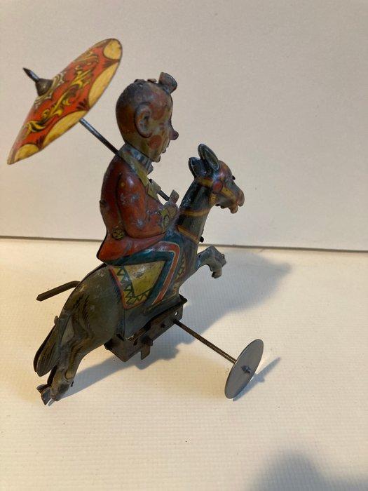 Günthermann Or Eberl - Noviteitclown die op een ezel rijdt, Antiek en Kunst, Antiek | Speelgoed