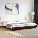 vidaXL Bedframe bewerkt hout zwart 180x200 cm, Huis en Inrichting, Slaapkamer | Bedden, Verzenden, Nieuw