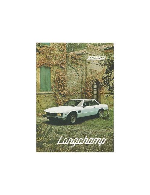 1979 DE TOMASO LONGCHAMP BROCHURE, Livres, Autos | Brochures & Magazines, Enlèvement ou Envoi