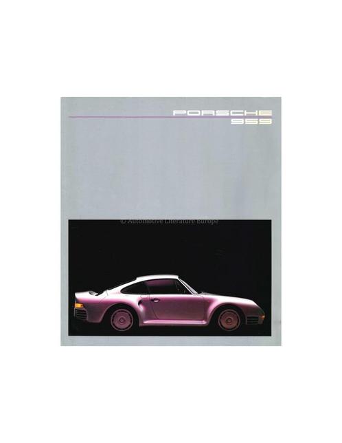 1986 PORSCHE 959 BROCHURE DUITS, Boeken, Auto's | Folders en Tijdschriften
