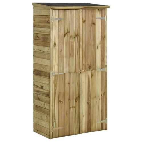 vidaXL Tuinschuur 85x48x177 cm grenenhout, Tuin en Terras, Tuinhuizen, Nieuw, Verzenden