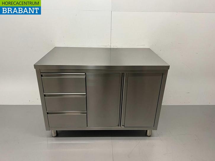 HCB inox Armoire de travail Table de travail 2 portes, Zakelijke goederen, Horeca | Overige, Verzenden