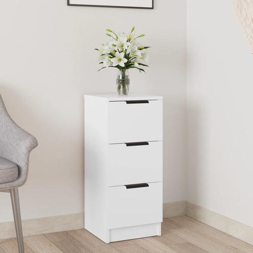 vidaXL Dressoir 30x30x70 cm bewerkt hout wit, Huis en Inrichting, Kasten | Dressoirs, Nieuw, Verzenden