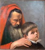 Federico Faruffini (1833-1869) - Vecchio con bambino