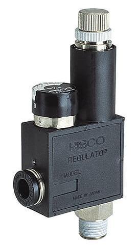 Régulateur de pression coudé 8mm - R1/4 monté sur manomètre, Doe-het-zelf en Bouw, Overige Doe-Het-Zelf en Bouw, Verzenden