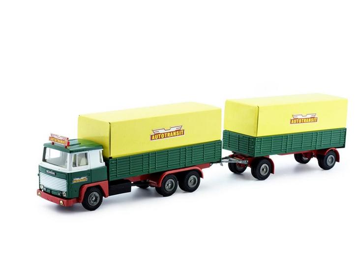 Schaal 1:50 Tekno 80076 Zweden 1980 Scania Tank oplegger..., Hobby en Vrije tijd, Modelauto's | 1:50, Gebruikt, Tekno, Ophalen of Verzenden