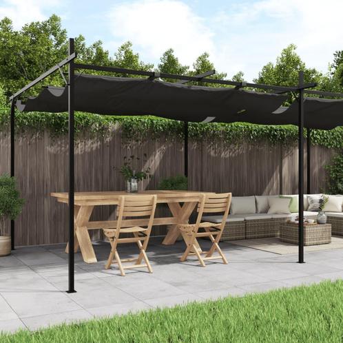 vidaXL Pergola met uitschuifbaar dak 589x292x230, Tuin en Terras, Partytenten, Nieuw, Verzenden