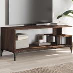vidaXL Tv-meubel 102x40x41 cm hout en gepoedercoat staal, Huis en Inrichting, Kasten |Televisiemeubels, Verzenden, Nieuw
