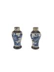 Dollhouse Nanking craquelé vases - Porselein - China - 19e -