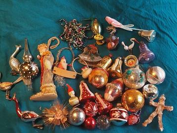 Kerstballen (35) - Ballen en figuren 6-8 cm - Glas beschikbaar voor biedingen