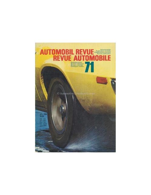 1971 AUTOMOBIL REVUE JAARBOEK DUITS FRANS, Boeken, Auto's | Boeken, Ophalen of Verzenden