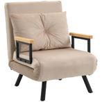 Luxe fauteuil - Moderne ligstoel - Zwart/Naturel, Huis en Inrichting, Slaapkamer | Slaapbanken, Ophalen of Verzenden, Nieuw