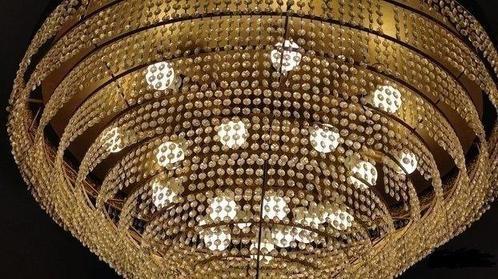 Lustre - Bronze, Cristal, Antiek en Kunst, Antiek | Verlichting
