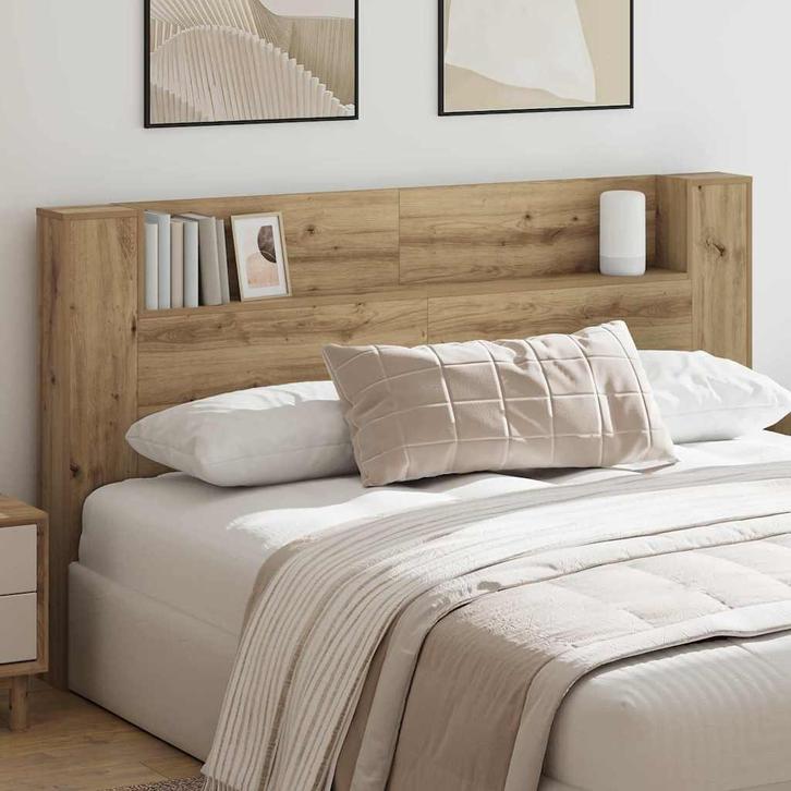 vidaXL Hoofdeinde Kast artisanaal eikenkleurig 180 x 17 x, Huis en Inrichting, Slaapkamer | Bedden, Nieuw, Verzenden