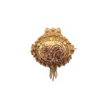 Gouden oud Hollandse broche van een mutsenbel | Antiek, Ophalen of Verzenden
