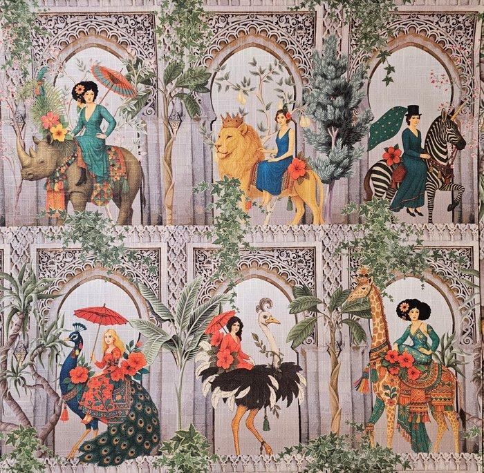 Stof Giardino delle Meraviglie Orientali exclusieve stof, Antiek en Kunst, Kunst | Designobjecten