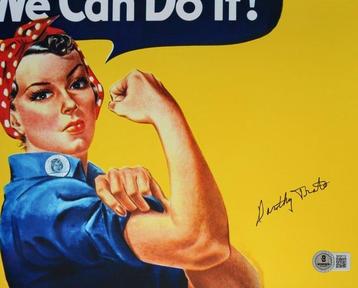 We Can Do It - Dorothy Trate Autograph, Photo with Beckett