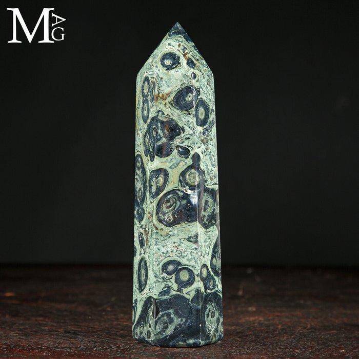 Kambaba Jasper Obelisk - Topkwaliteit mineraal -, Antiquités & Art, Curiosités & Brocante