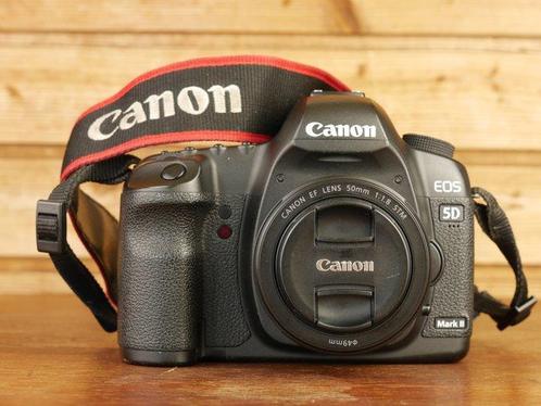 Canon EOS 5D Mark II+50mm 1:1.8+75-300mm+Fisheye 8mm+Zubehör, Audio, Tv en Foto, Fotocamera's Digitaal
