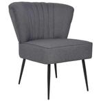 vidaXL Cocktailstoel stof donkergrijs, Huis en Inrichting, Fauteuils, Verzenden, Nieuw