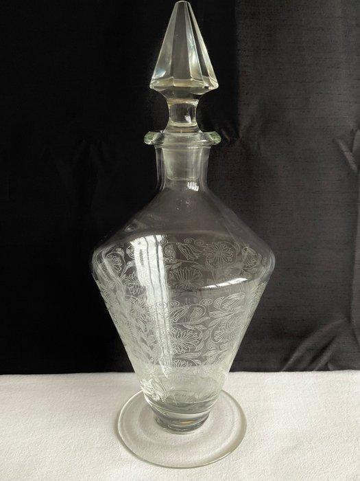 Baccarat, toeschrijving , model “Bouquet de fleurs” - Karaf, Antiek en Kunst, Antiek | Glaswerk en Kristal