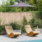 vidaXL Donkergrijze Tuinparasol 240 x 260 cm van Bamboe, Tuin en Terras, Verzenden, Nieuw
