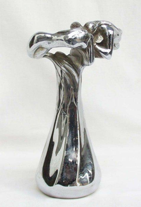 Vojave Bruxelles - Vaas - Verchroomd Brons - Zeemeerminnen, Antiek en Kunst, Antiek | Meubels | Stoelen en Sofa's