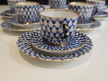 Lomonosov Imperial Porcelain Factory - Koffieservies voor 6