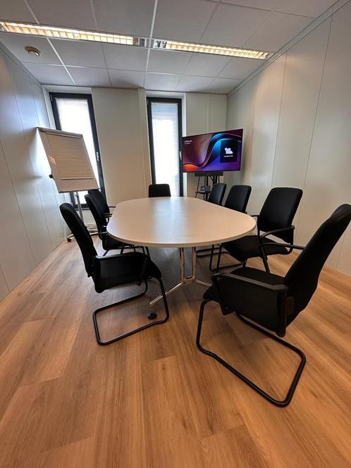 Vergadertafel Van Vitra - Nieuwe bladen - Incl Levering!, Huis en Inrichting, Bureaus, Bureau, Zo goed als nieuw, In hoogte verstelbaar