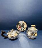 Antique English Old Sheffield Plate Tea Service - Engraved, Antiek en Kunst