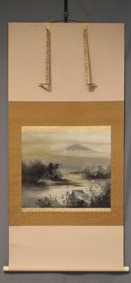 Berg en Meer - Met handtekening van Takeshi  - Zijde - Iio