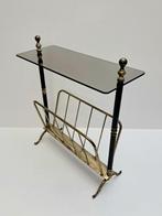 Table dappoint - Verre - Table dappoint vintage avec