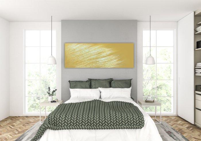 Malgorzata Krakowiak - Fish n*160_ golden series - XXL, Antiek en Kunst, Kunst | Schilderijen | Modern