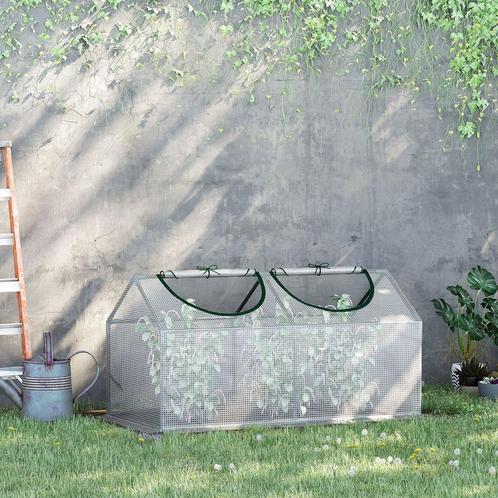 Groentekas - Tomatenhuis - Vroeg plantbed - Wit, Tuin en Terras, Hand-tuingereedschap, Nieuw, Ophalen of Verzenden