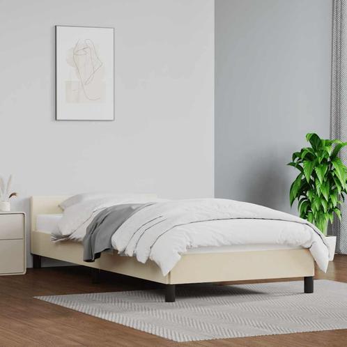 vidaXL Bedframe met hoofdeinde zonder matras 90x200 cm, Huis en Inrichting, Slaapkamer | Bedden, Nieuw, Verzenden