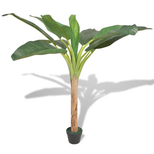 vidaXL Kunst bananenboom plant met pot 150 cm groen, Huis en Inrichting, Woonaccessoires | Kunstplanten en Kunstbloemen, Nieuw