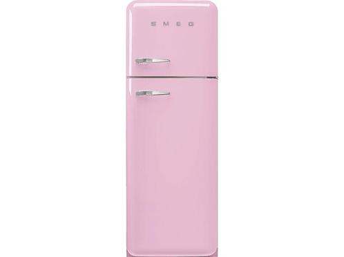 SMEG -  Koel-vriescombinatie D  - Roze, Elektronische apparatuur, Koelkasten en IJskasten, 200 liter of meer, Nieuw, Zonder vriesvak