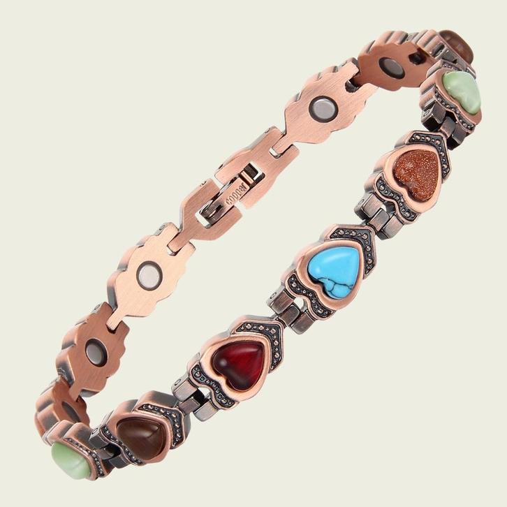 Luxe gezondheidsarmband magnetisch koper - 0,8 cm, Sport en Fitness, Gezondheidsproducten en Wellness, Ophalen of Verzenden