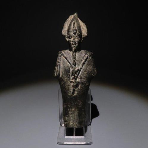 Oud-Egyptisch Schist Osiris God. Late Periode, 664 - 332, Verzamelen, Mineralen en Fossielen