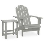 Adirondack Stoel met Tafel - Massief Vurenhout - Tweede K..., Verzenden, Nieuw, Hout