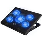Strex Laptop Cooler - 12 - 17 Inch - Verstelbaar - 5, Informatique & Logiciels, Verzenden