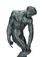 sculptuur, Naar Rodin - 30 cm - Brons, Marmer