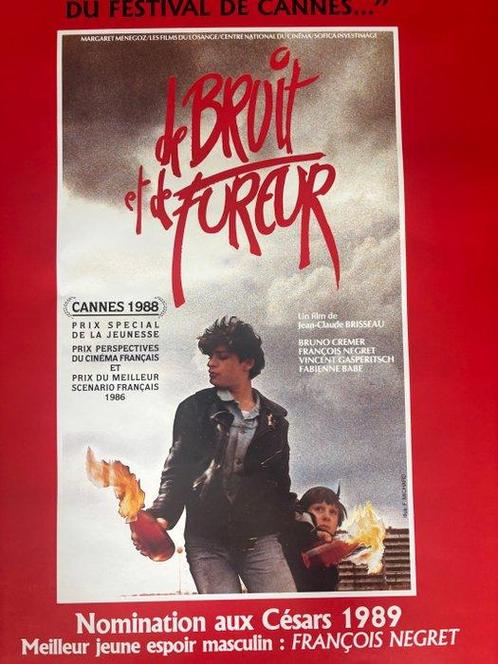 Affiche originale - De bruit et de fureur - Années 1980, Verzamelen, Film en Tv