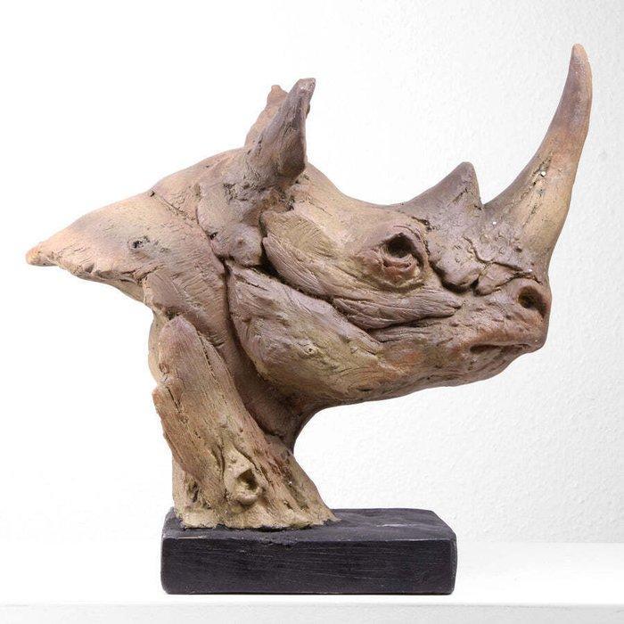 Statue, Neushoorn - 45 cm - MGO, Antiek en Kunst, Kunst | Designobjecten