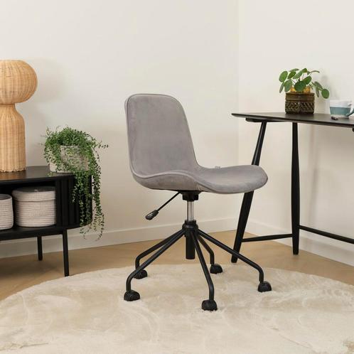 Nolon Nout bureaustoel | velvet zitting | Grijs, Huis en Inrichting, Stoelen, Grijs, Eén, Nieuw, Stof, Verzenden