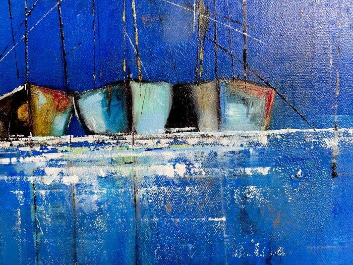 Jane Grieco - Atmosfere Sereine - Collection Échos de la Mer, Antiek en Kunst, Kunst | Schilderijen | Modern