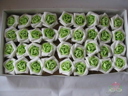 Roos Ecuador Platte Creme Groen doos, Huis en Inrichting, Woonaccessoires | Kunstplanten en Kunstbloemen, Nieuw