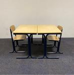 Tweedehands complete school set Galvanias 12 stuks tafels +, Gebruikt, Hout, Vijf, Zes of meer stoelen