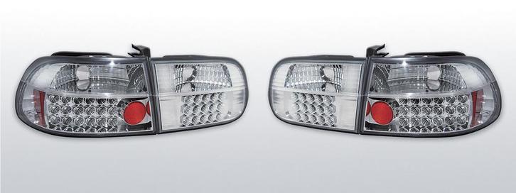 Achterlichten  Honda Civic 92-95 3D  LED chrome Carnami, Auto-onderdelen, Verlichting, Nieuw, Honda, Verzenden