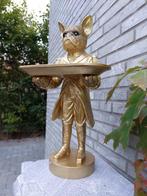 Beeld, french buldog as budhler with plateau - 50 cm -